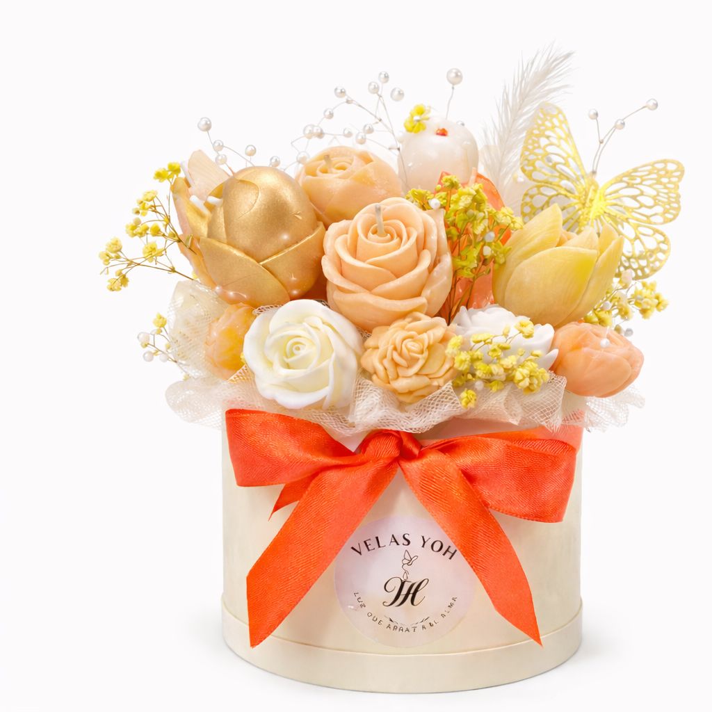 Bloom Candle Gift Basket