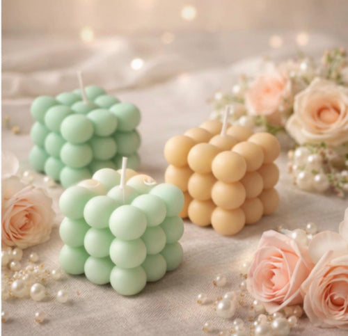 Bubble Cube Decorative Candle Minimalist style